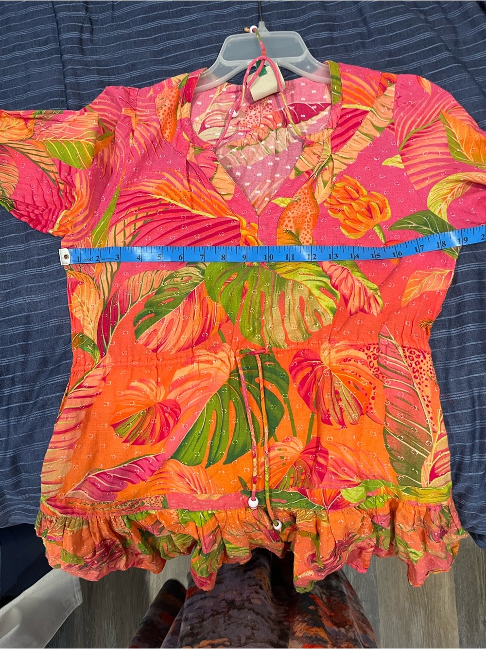 FARM Rio Pink & Orange Tropical Mini Dress - Picture 8 of 10